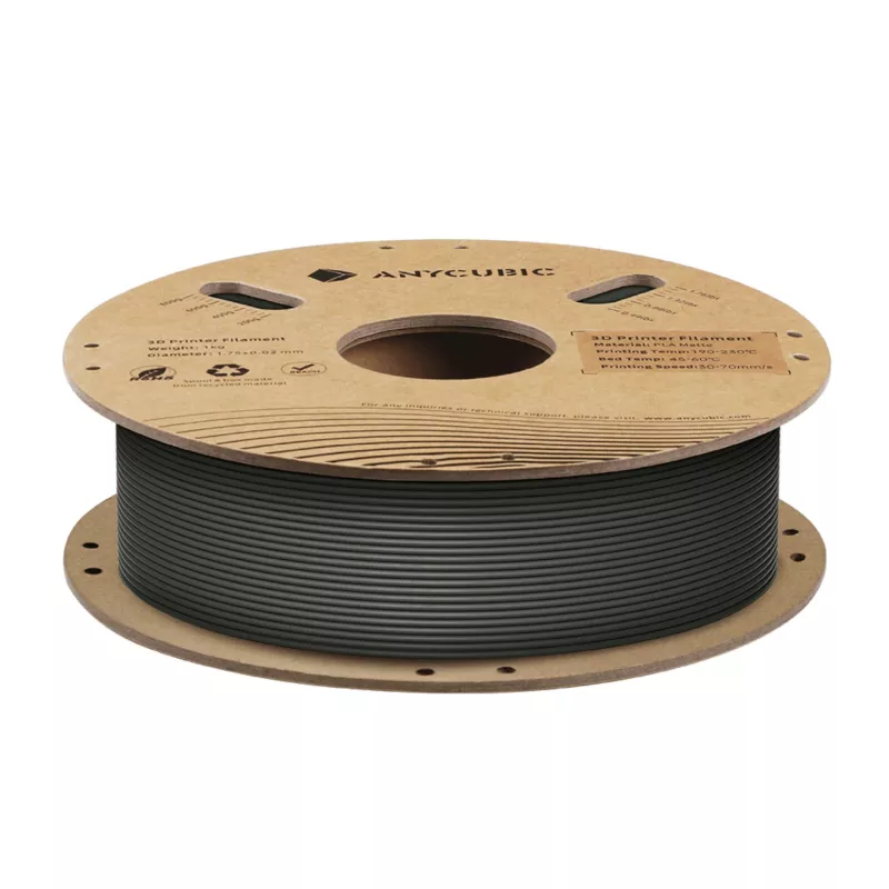 Anycubic Matte PLA Filament 1.75mm Black 1kg AHYGBK-101