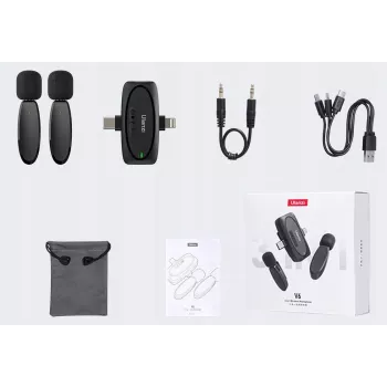 Ulanzi V6 Bezprzewodowy Zestaw Audio - USB-C + Lightning