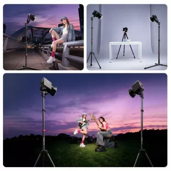 Ulanzi TT43II Mini Statyw / Podstawa Oświetleniowa - 43cm, Udźwig 2kg, Czarny