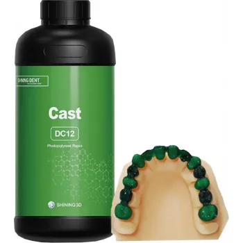SHINING 3D Cast Wax Resin DC12 1kg - Fioletowy, do odlewania metodą traconego wosku w jubilerstwie