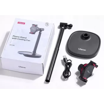 Ulanzi SK-06 Magnetyczna Chłodziarka do Telefonu - Chłodzenie Półprzewodnikowe, Kompatybilna z MagSafe, USB-C, Czarna