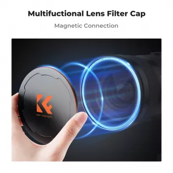 K&F Concept M-Cap Magnetyczna Osłona Obiektywu 95mm Czarny