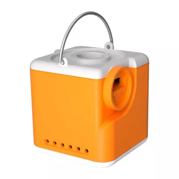 Flextail Nano Pump 5C1 Przenośna Elektryczna Pompa Powietrza z Oświetleniem Kempingowym, Pomarańczowy