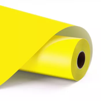 LOKLIK Permanent Adhesive Vinyl Film Matte - Lemon Yellow - 30.5 x 180 cm