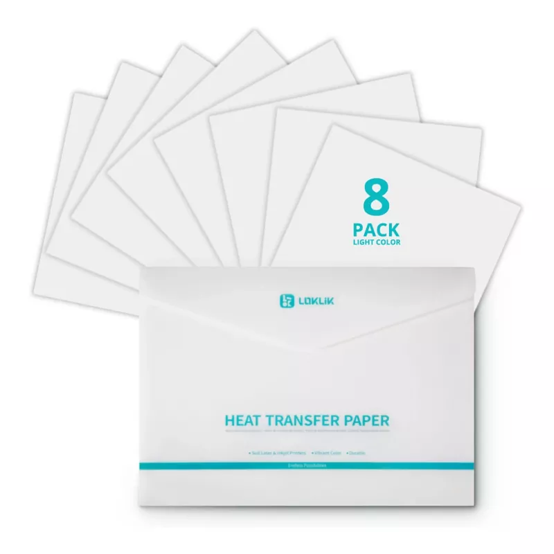 LOKLIK Europe Transfer Paper Sheets - Light - 8-Pack