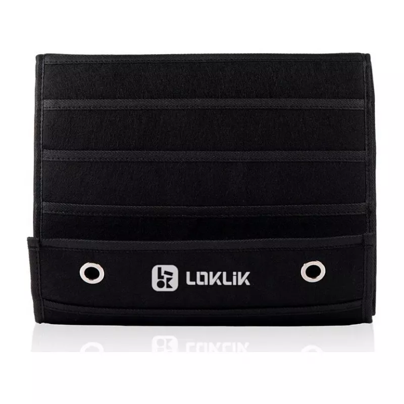 LOKLIK Vinyl Roll Holder - Uchwyt na rolki winylu do montażu ściennego na 24 rolki, czarny