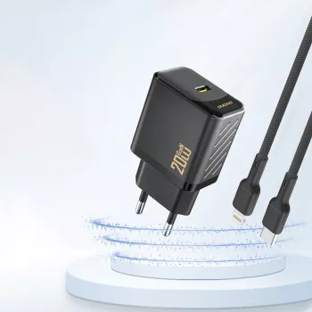 Dudao A26EU GaN 20W USB-C Ładowarka, Czarny