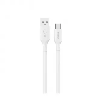 Dudao L2S USB-A do USB-C 30W 2m Biały Kabel do Ładowania i Synchronizacji Danych
