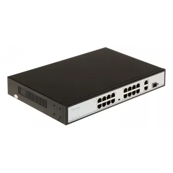 POE LANG TC-P3S019 16-Port PoE+ Gigabit Managed Switch z 2 SFP Uplink, 250W, Rackmount