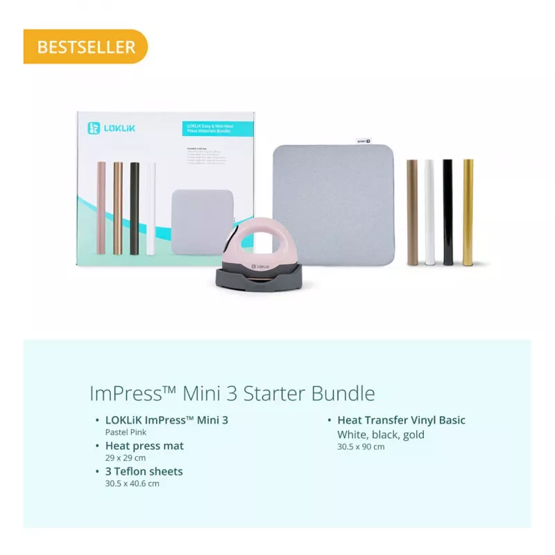 Prasa termotransferowa LOKLIK ImPress Mini 3 - Pastelowy róż