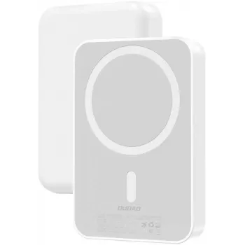 Dudao K26 10000mAh 20W USB-A / USB-C / MagSafe Power Bank Biały