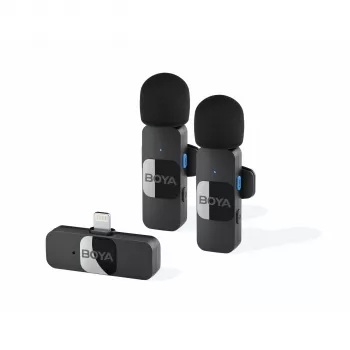BOYA BY-V2 V2.0 2TX + 1RX Bezprzewodowy System Mikrofonowy