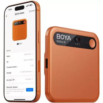 BOYA Notra AI Transcription Voice Recorder - Orange