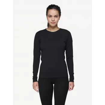 Koszula bazowa Devold Breeze Merino 150 dla kobiet - Czarny, rozmiar S