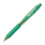 Pentel WOW! Retractable Ballpoint Pen - Green Ink - 1.0 mm Medium Point - Clear Barrel with Green Accents