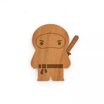 OTOTO Ninja Board Deska do krojenia i zestaw noży - Czarny