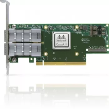 Mellanox NVIDIA ConnectX-6 VPI MCX653106A-HDAT-SP Karta sieciowa - HDR IB (200 Gb/s) i 200GbE Dual-Port QSFP56 PCIe 4.0 x16 Tall Bracket