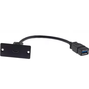 Kramer Electronics WU-CA(W) USB Cable 0.12 m USB 3.2 Gen 1 USB-A to USB-C Black