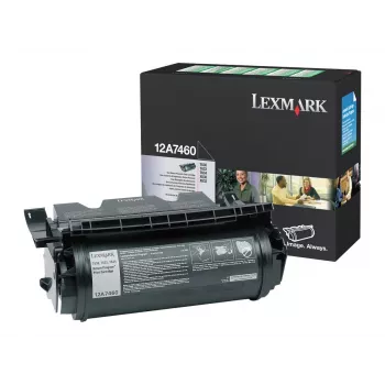 Lexmark 12A7460 Original Black Toner Cartridge High Yield for T630, T632, T634, X630, X632, X634