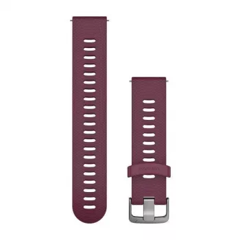 HAMA Garmin Silikonowy Pasek do Zegarka dla Vivoactive 3, Vivomove HR, Forerunner 645, Forerunner 245 - Berry 010-11251-1W