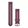 HAMA Garmin Silikonowy Pasek do Zegarka dla Vivoactive 3, Vivomove HR, Forerunner 645, Forerunner 245 - Berry 010-11251-1W