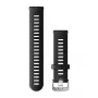 Garmin Silicone Watch Band 20 mm Black for Venu, Forerunner 645, Forerunner 245, Forerunner 55 - Genuine Accessory 010-11251-9P