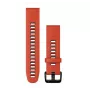 HAMA Garmin Silicone QuickFit 20mm Strap Flame Red/Graphite 010-13279-04