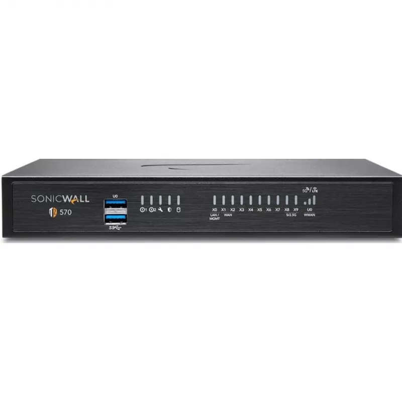 SonicWALL TZ570 High Availability Security Appliance - 8x 1GbE, 2x 5GbE - Desktop