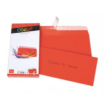 ELCO 74617.92 C6/C5 Envelope (114 x 229 mm) - Czerwony - Certyfikat FSC