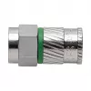 AXING CFS09348 F-Type Compression Connector Male Stainless Steel 50 Pack