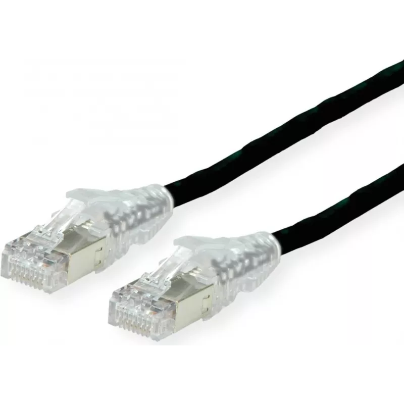 Dätwyler Cat.6 Patch Cable, AMP v2, Black, 10 m, CU 7702 flex LS0H