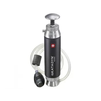 Katadyn Pocket Water Filter - 0.2 Micron Ceramic, Manual Pump, 50,000 Liters Capacity