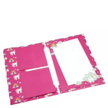 Artoz Papier Letter Paper with Envelopes Unicorn Pink approx. DIN A5 80 g/m² 1 Pack - 80 g/m²