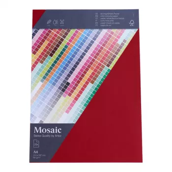 Artoz Papier Briefpapier Mosaic Wine Red DIN A4 90 g/m² 25 arkuszy