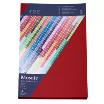 Artoz Papier Mosaic Envelopes DIN C5 No Window Fire Red Gummed 20 Pieces (9439420-587)