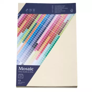 Artoz Papier Mosaic Envelopes DIN C5 Windowless Ivory Gummed 20 Pieces (9439420-241)