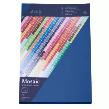 Artoz Papier Mosaic Envelopes DIN C5 No Window Marine Blue Wet-Seal 20 Pieces