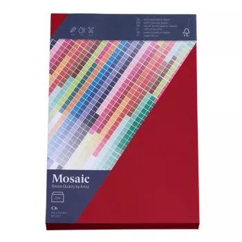 Artoz Papier Mosaic Envelopes DIN C6 No Window Wine Red Wet-Adhesive 20 Pieces
