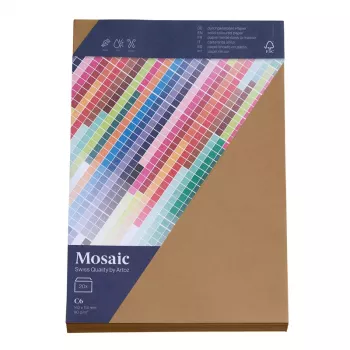 Artoz Papier Mosaic Koperty DIN C6 Bez Okienka Naturalne Samoprzylepne na Mokro 20 szt.