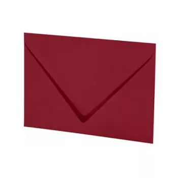 Artoz Papier Mosaic Envelopes DIN B6 Windowless Wine Red Gummed Flap 20 Pack