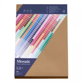 Artoz Papier Mosaic Envelopes DIN B6 Without Window Natural Wet-Adhesive 20 pcs