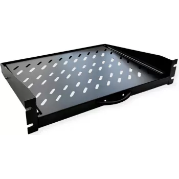 VALUE 19-calowa 1U wysuwana półka, głębokość użytkowa 450 mm, nośność 20 kg, czarna