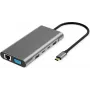 VALUE USB-C Docking Station 10-in-1 4K60 2xHDMI 1xDP/VGA/GbE USB-C 2x PD - Digital/Data