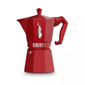 Bialetti MOKA EXCLUSIVE 6TZ Czerwony Ekspres do Kawy po Włosku (9056)