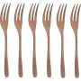 Sambonet Taste PVD 6 Cake Fork Set - Black 18/10 Stainless Steel