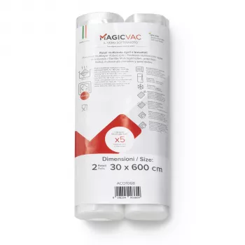 Rolki folii do próżniowego pakowania MagicVac 2 30 cm x 6 m (2 rolki)