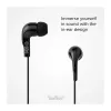 Słuchawki douszne SBS TEINEARKL z mikrofonem - czarne - przewodowe - kabel 1,2 m - wtyk 3,5 mm - rozmowy i muzyka