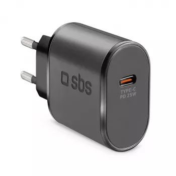 SBS TETR1CPD25 25W USB-C Power Delivery Ładowarka ścienna - Czarny
