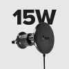 SBS MagSafe Magnetyczna 15W Ładowarka Samochodowa Bezprzewodowa - Czarny