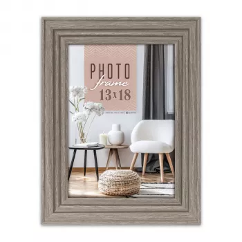 ZEP Munich Grey 13x18 Wooden Picture Frame AA657G